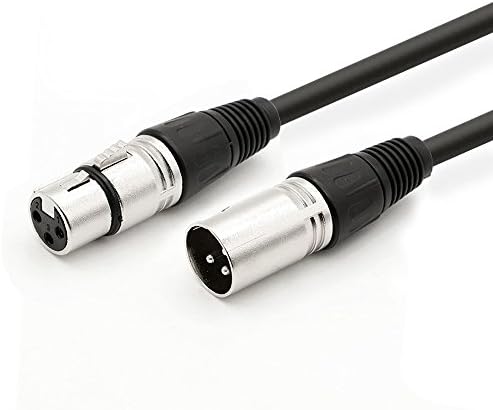 Dremake Audio 25 Foot XLR to Speaker Snake Cable-3Pin XLR Male to XLR Female Balanced Cord for Microphone, Stage, DJ, Pro, Studio Cable - Black