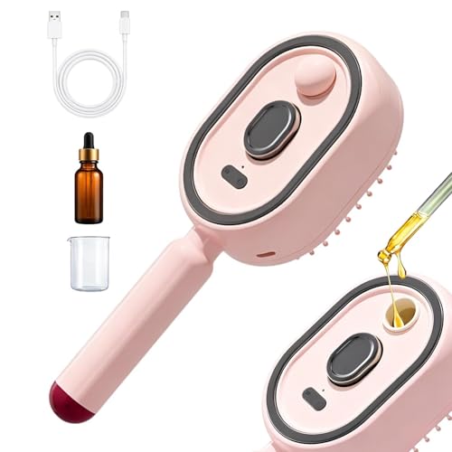 Cepillo de vapor antiencrespamiento con luz y batería recargable para hogar