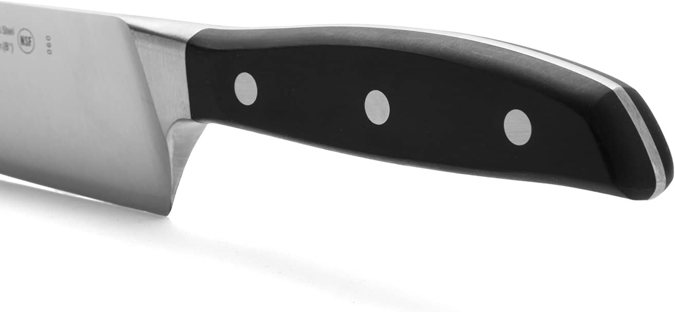 40% Off Discount ARCOS Series Manhattan - Chef Knife - Blade Nitrum Forged Stainless Steel 8 - Handle Polyoxymethilene (POM) Black Color (Silk Blade),160600