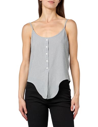Only Onllecey SL Knot Singlet Noos Wvn Blusa, Blanco 01, XS para Mujer