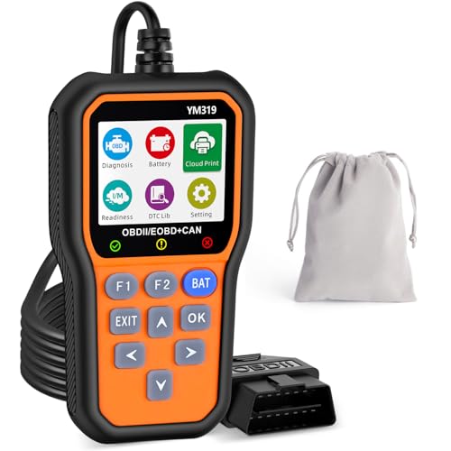 OBD2 Diagnosis en Español, Maquina Diagnosis Coche Escáner, Lector de Código para Automóvil, Sensor de O2, Sistema EVAP, Prueba de Smog, Herramienta de Escaneo OBD2 Diagnosis en Español, Maquina Diagnosis Coche Escáner, Lector de Código para Automóvil, Sensor de O2, Sistema EVAP, Prueba de Smog, Herramienta de Escaneo