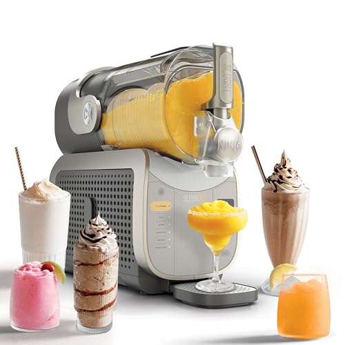 Ninja SLUSHi XL Smart Frozen Drink Maker and SLUSHi Machine, with SlushAssist Technology, 128 Oz Capacity, Sodas, Margaritas, Frappes, Milkshakes and More, Crema, FS601BR