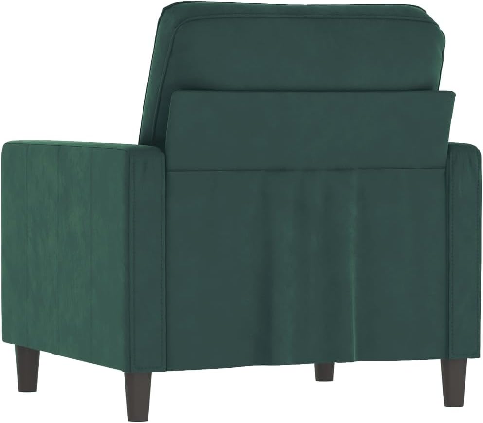 Sofa Chair Dark Green Velvet (100% Polyester) Living Room Furniture