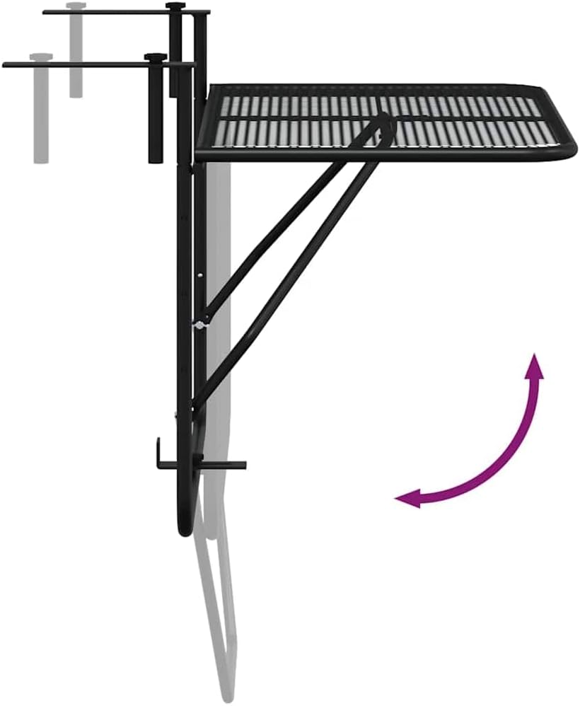 vidaXL Outdoor Garden & Terrace Table, Modern & Foldable, Durable, Space-Saving, Multi-Use for All Your Fun