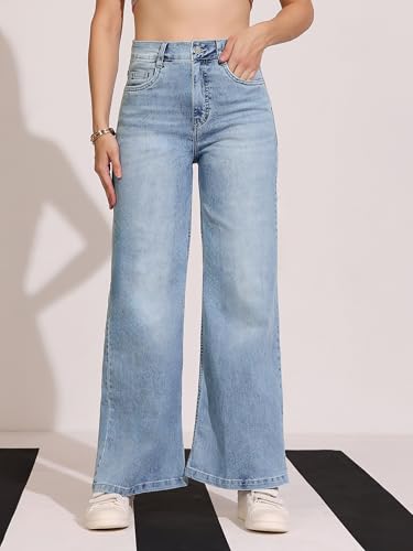 Image of Dolce Crudo Women's High Waist Straight Fit Jeans