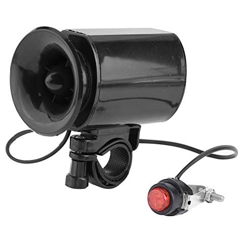 DEWIN Electronic Bike Horn - Horn for Bicycle Loud Bicycle Horn 6 Sounds Super Loud Electronic Bicycle Bell Horn Ring Alarm for 22mm Handlebar Cover