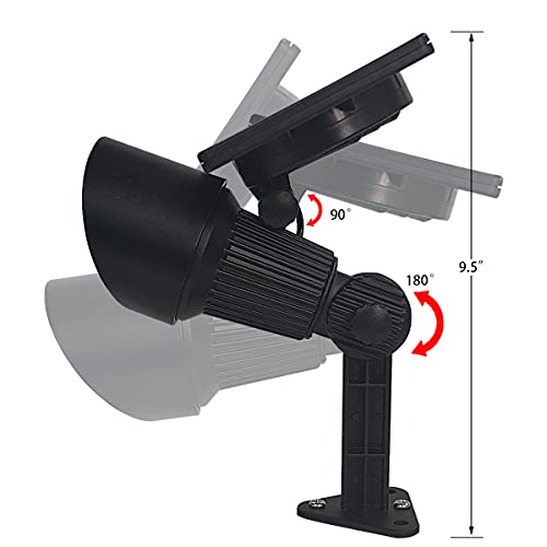 Solar Flag Pole Light, 5 Super-Bright Leds, Adjustable Metal Clamps Fits 2-6'' Flag Poles, Waterproof Outdoor Dusk To Dawn, 2 In 1 Solar Powered Flagpole Lights For House Wall Mount, Landscape, Garden #TOP7