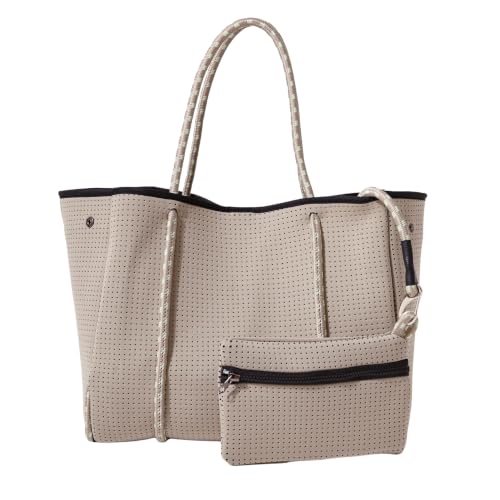 POPUPS Tote Bag, Everyday Neoprene Bags for Women with Zipper Pouch
