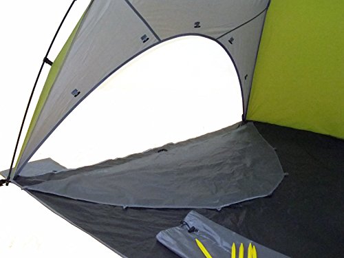 Genji Sports Star Canopy Instant Beach Sun Shelter, Green/Beige, One Size #TOP2