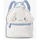 Asweeting Kawaii Cinnamoroll My Melody Plush Bag,Cute Lolita JK Plush Figure Backpack School Handbag,Cute Girl Bag My Melody,Girl Gift Backpack (White)