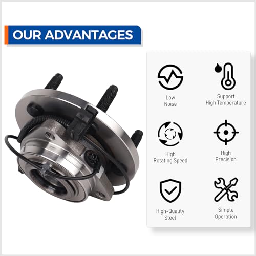 PAROD 513229 Front Wheel Hub & Bearing Assembly Fit for 2005-2010 Dodge Dakota, 2006-2008 Mitsubishi Raider, 2011 Ram Dakota 4-Wheel ABS by PAROD - Used condition - Image 5
