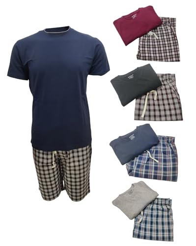 جون جلادستون طقم بيجامة للرجال مكون من تي شيرت وشورت للرجال،...
