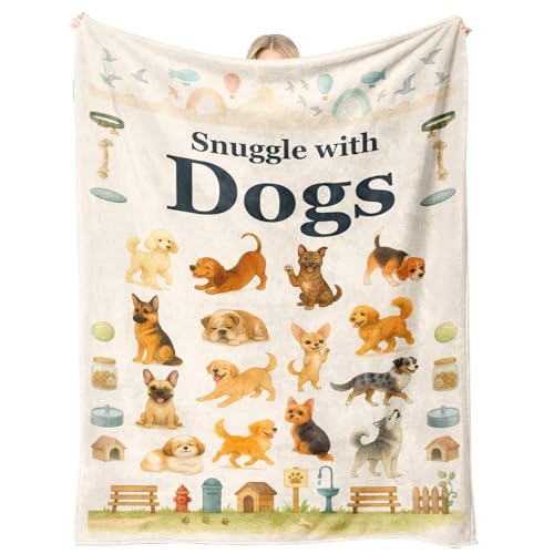 Dog Lover Gift Throw Blanket