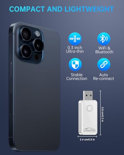 Adaptateur CarPlay sans fil iPhone iOS boîtier de conversion Bluetooth automobile