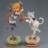 Trustbest Miss Kobayashi's Dragon Maid Action Figures Kanna Kamui and Tohru PVC Environmental Protec