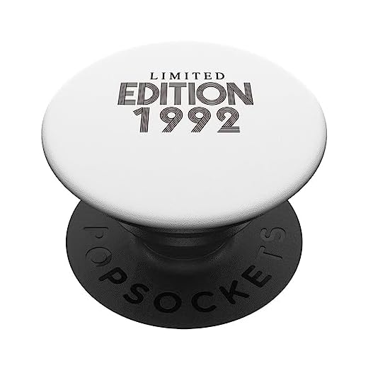 Edición limitada 1992 Cumpleaños 1992 Vintage 1992 PopSockets PopGrip Intercambiable