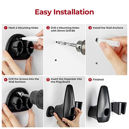 Bougerv Charger Holder With Chassis Bracket For Tesla Model 3 Model Y Model X Model S Charging Cable Organizer For Tesla Gen 1 & 2 Mobile Charger #TOP7