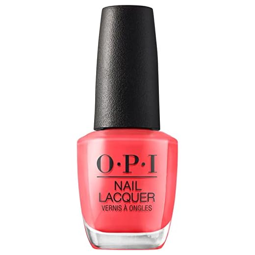 OPI Nail Lacquer, I Eat Mainely Lobster, Orange Nail Polish, 0.5 fl oz