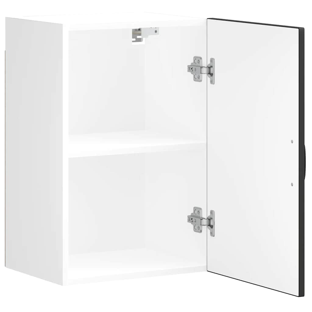 vidaXL Küchen-Hängeschrank Lucca Schwarz Holzwerkstoff, Wandschrank Küche, Wandschrank, Oberschrank, Küchenschrank, Hängeschrank, Oberschrank Küche