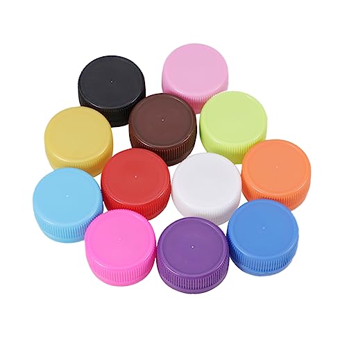 GOOHOCHY ボトル 200個 プラスチックキャップのリサイクル ガラス飲料瓶 Diy キッズドリンク バラエティパック バルク 水 キッズパズル な