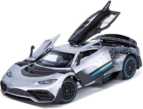 Sky Tech® AMG ONE SUV Car 1:32 Scale Model Car Exclusive Alloy Metal Pull Back Die-cast Diecast Metal Pullback Toy Openable Doors & Light Music Best Gifts Toys Kids【Colors as Per Stock】