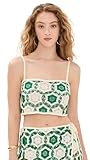 AGUA BENDITA Women's Vicky Ventura Top, Multicolor, L
