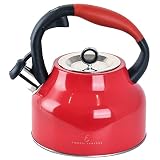 Emeril Lagasse 2.6 Quart/2.5 Liter Whistling Tea Kettle, Stainless Steel Tea Pot for Induction Stove