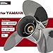 QIKIRUO 150HP/175HP/200HP/220HP/225HP/250HP/300HP Stainless Steel Outboard Propeller fit Yamaha Motor 14 1/2X19p 14 1/2X17p,15 Spline Tooth Propeller,RH (14Dia 1/2X17P)