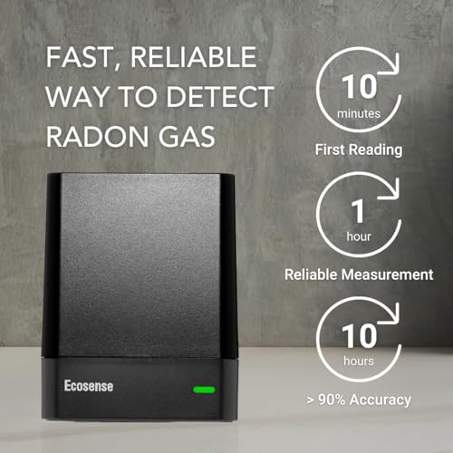 Ecosense EQ100 EcoQube, Digital Radon Detector, Fast Capture of Fluctuating Levels, Short & Long-Term Continuous Monitoring with Trend Charts, Remote Data Access, Only Support 2.4 GHz Networks - Image 4