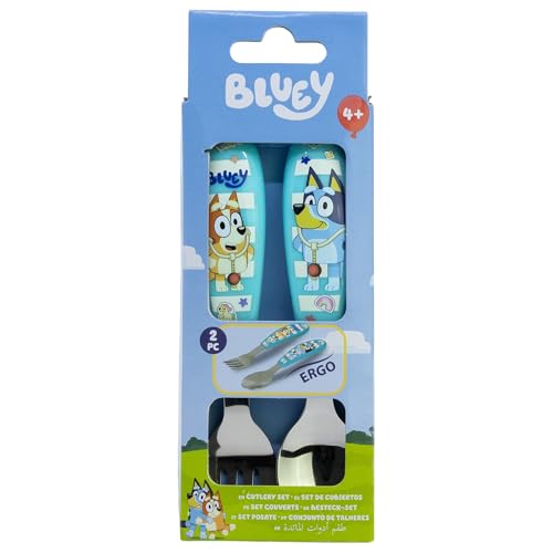 Conjunto de 2 coberturas metálicas (faca e garfo) (faca e garfo) BLUEY