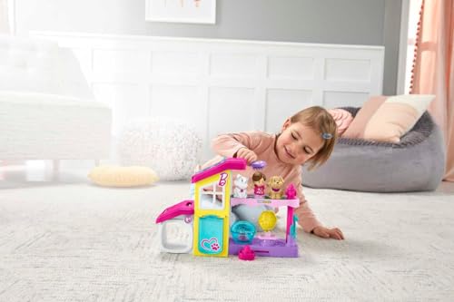 Fisher-Price Conjunto de brinquedos Barbie Little People para crianças com música e sons, 2 andares