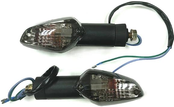 Smoke Motorcycle Front Or Rear Turn Signal Indicator Light Blinker Lamp Bulb Compatible With Honda CBR250R 2011-2013 CBR300R CB300F 2015-2019