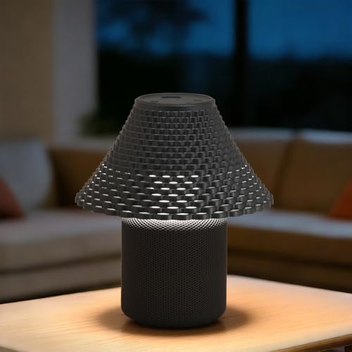 Image of Bedside Table Lamp with White Noise Machine - 10 Soothing Sounds, Gesture Control Sensor & Dimmable Night Light - 30 /60 /90 Min Auto-Off Timer for Sleep, Nursery, Office & Home Decor- Gray