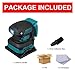 Wall Sander, Brushless Random Orbital Electric Sheet Sander Wood Grinder Polishing Machine Dust Exhaust Power Tools(No Battery)