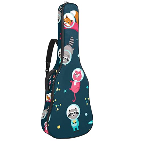 Sac à dos guitare acoustique imperméable rembourré avec organiseur