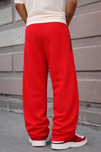Image of Rockwell Men's Baggy Sweatpants | Cotton Terry Relaxed Fit Joggers for Men | Oversized Streetwear Track Pants | Casual Gym & Everyday Wear| 007