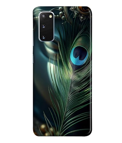 Image of Lord Krishna Mor Pankh Printed Hard Back Case Cover Compatible for Samsung Galaxy A72 5G (Multicolor) - D1663