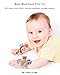 SSK Soft Baby Wrist Rattle Foot Finder Socks Set,Cotton and Plush Stuffed Infant Toys,Birthday Holiday Birth Present for Newborn Boy Girl 0/3/4/6/7/8/9/12/18 Months Kids Toddler,4 Cute Animals