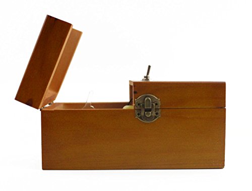 Willcomes Wooden Turns Itself Off Useless Box Leave Me Alone Box Perpetual Machine for Geek Gifts or Desk Toys