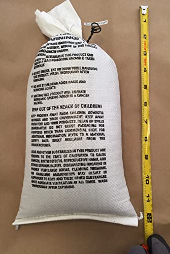 Washed And Re-Graphite Reclaimed Lead Shot 1- 25 Pound Bag #TOP4
