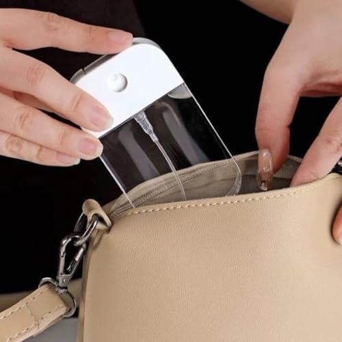 SGERUFZ 2 Pcs Reusable Mini Fine Mist Spray Bottle for Perfume, Body Care Liquid, Cosmetics (50ml)