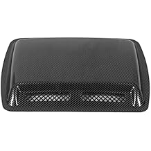 Hood Scoop Vent Bonnet Cover Decorative Air Flow Intake Covers with Self Adhesive Design Universal Car Accessories Replacement Fit for CarsCarbon Fiber