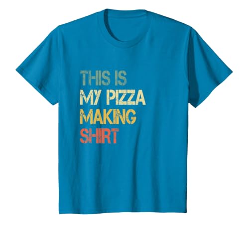 Funny Love Pizza Making Party Chef Pizzaologist Pizza Maker T-Shirt, Youth, Sapphire Blue, Large