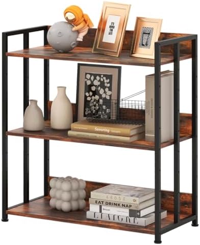 RELAX4LIFE Scaffale a 5 Ripiani, Libreria Anti Ribaltamento con Piedini