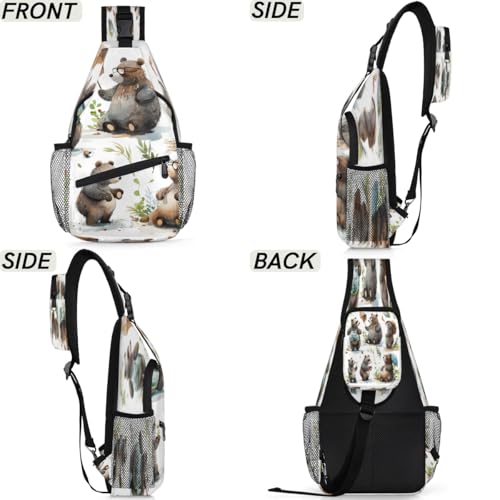 Bolso Sling Unisex para Mujeres y Hombres para Viaje y Senderismo miniatura 6
