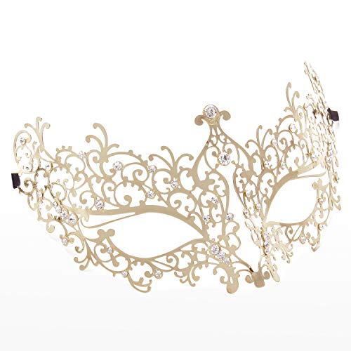 Image of Coddsmz Couples Venetian Masquerade Mask Set Luxury Style Princess Party Mask for Couples Women and Men Mardi Gras Masks