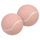 GANAZONO 2 Piezas de Tenis Rosa para Principiantes Goma Ligera para Entrenamiento y Práctica Unidades para Jugadoras Femeninas y de Habilidades