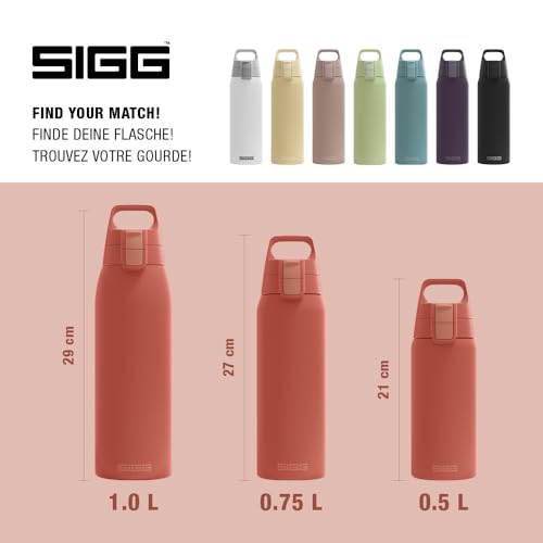 SIGG - Insulated Water Bottle - Shield Therm One Eco Red - Suitable For Carbonated Beverages - Leakproof - Dishwasher Safe - BPA Free - 90% Recycled Stainless Steel - Pink - 25 Oz by Sigg - Used condition - Image 6