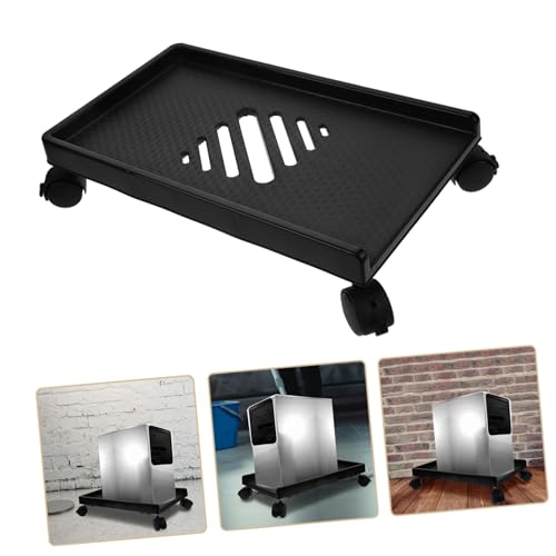 Soporte móvil para torre de CPU NUOBESTY con ruedas, soporte para computadora de escritorio, diseño elegante para uso en oficina y hogar miniatura 5