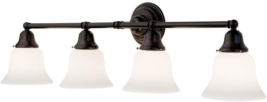 Traditional 4-Light Vanity Wall Mounted Light in Bronze Finish